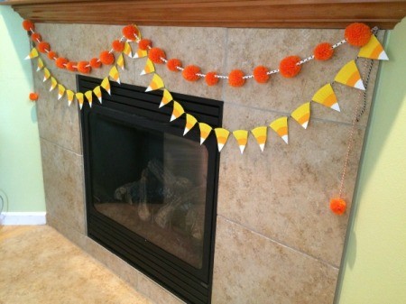 Paper Plate Candy Corn Garland