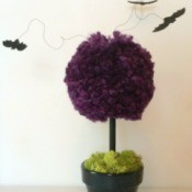 Halloween Pom Pom Topiary