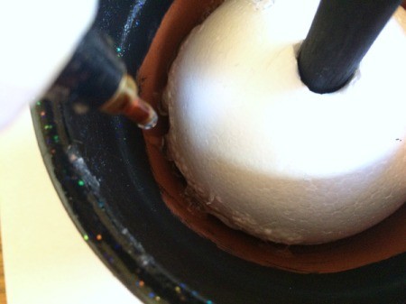 Halloween Pom Pom Topiary