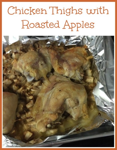 Chicken Thighs with Roasted Apples