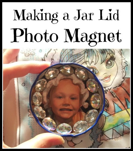 Making a Jar Lid Photo Magnet