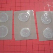 Homemade Glue Dots - dots on release paper