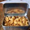 cashews in a tin