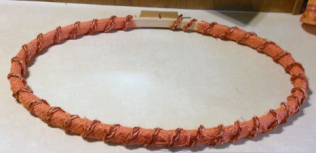 Oval Embroidery Hoop Wreath