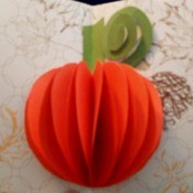 Making a 3D Pumpkin Card