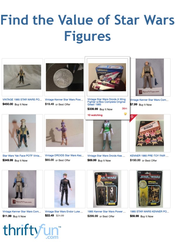 Find the Value of Star Wars Figures ThriftyFun