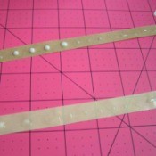 glue dots on strip of release paper