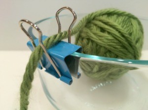 Binder Clip Yarn Bowl