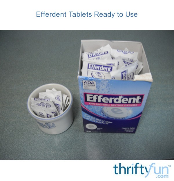 Efferdent Tablets Ready to Use ThriftyFun