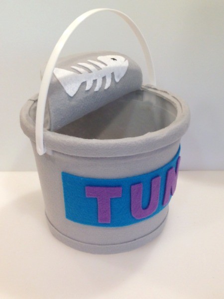 Tuna Can Trick-Or-Treat Bucket
