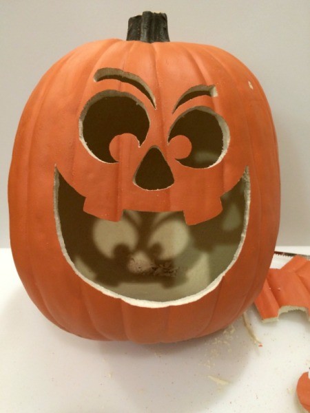 Making a Jack-O'-Lantern Candy Bowl | My Frugal Halloween