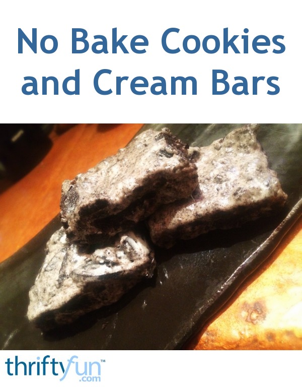 No Bake Cookies and Cream Bars Recipe ThriftyFun