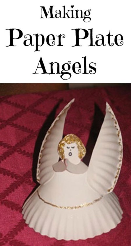 Making Paper Plate Angels