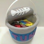 Tuna Can Trick-Or-Treat Bucket