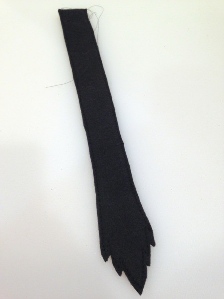 Felt Kitty Tail and Paws