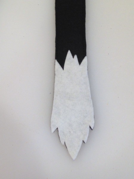 Felt Kitty Tail and Paws