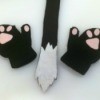 Felt Kitty Tail and Paws