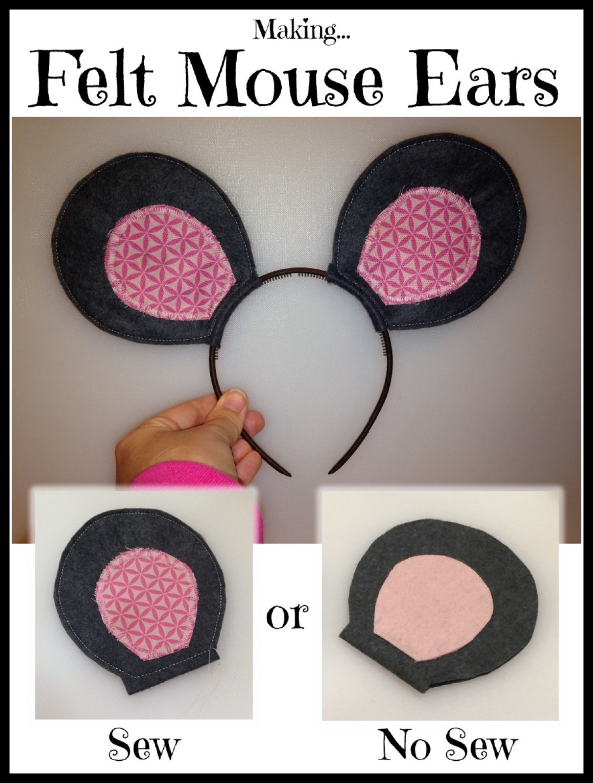 Making Felt Mouse Ears ThriftyFun