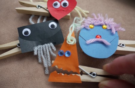 Easy Peg Puppets