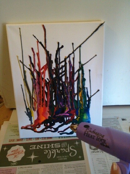 Melted Crayon Masterpiece