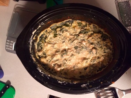 Crockpot Spinach Artichoke Chicken Recipe | ThriftyFun