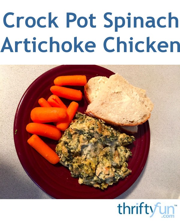 Crockpot Spinach Artichoke Chicken Recipe ThriftyFun