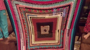 Crochet Stained Glass Scrap Afghan