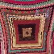 Crochet Stained Glass Scrap Afghan