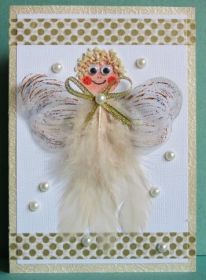 Vintage Angel Christmas Card