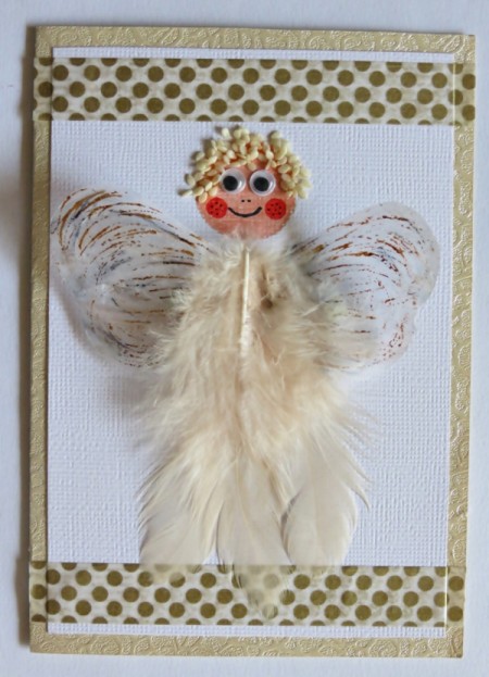 Vintage Angel Christmas Card