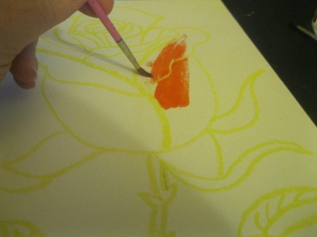 Watercolor Resist Painting