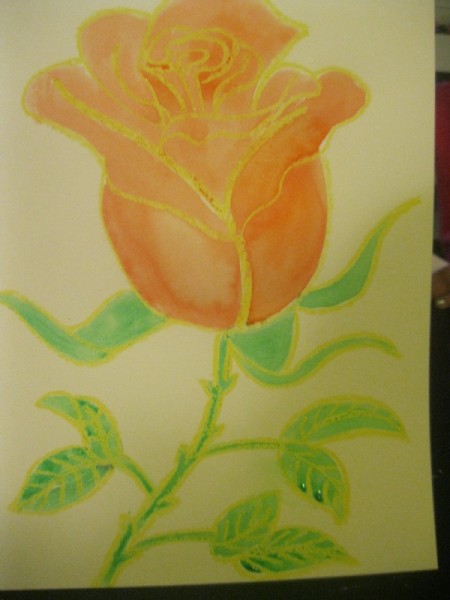 Watercolor Resist Painting