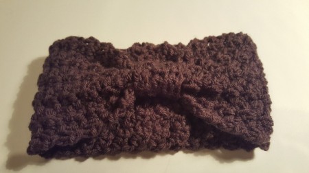 Bow Style Winter Crochet Headband