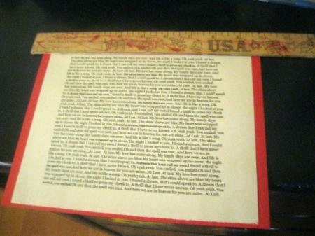 Romantic Framed Wedding Song Lyrics