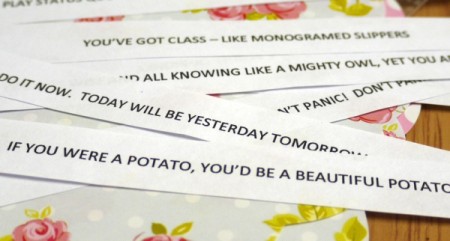 Paper Fortune Cookies