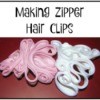 Making Zipper Hair Clips