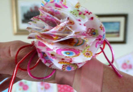 How to Make a Fabric Wrist Corsage