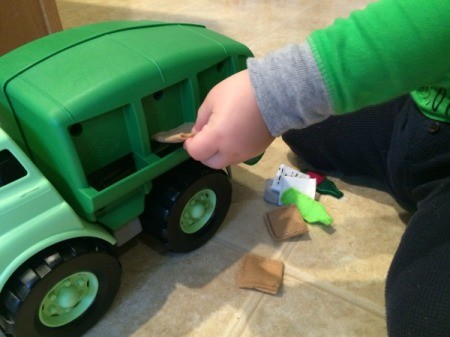 Felt Recyclables for Toy Truck