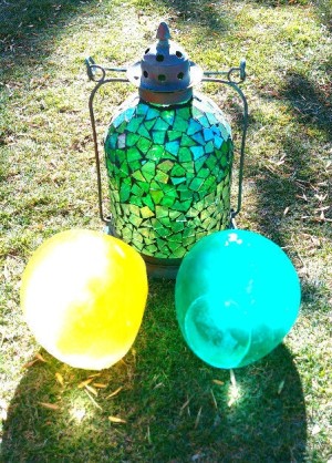 colored ice globes