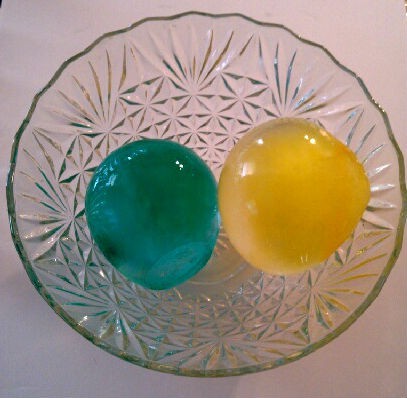 Colored Ice Globes