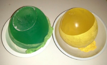 Colored Ice Globes