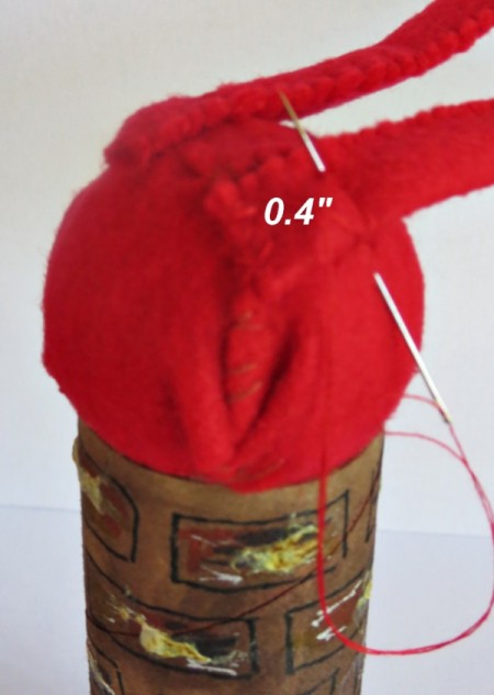 Stuck-in-the-Chimney Christmas Decoration