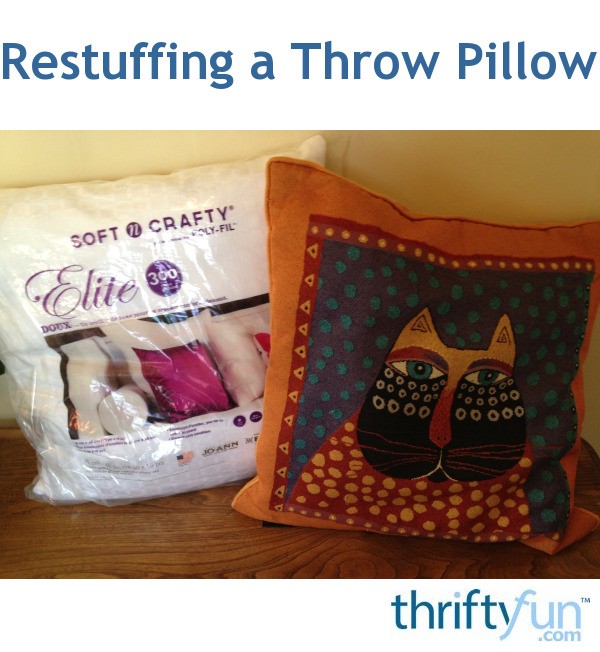 Restuffing a Throw Pillow ThriftyFun