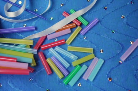 Child's Drinking Straw Necklace