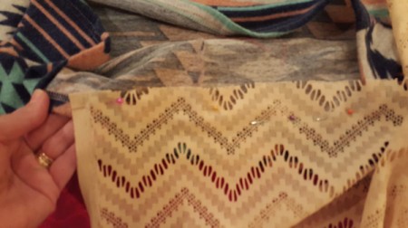 Lengthening a Dress - pinning lace to bottom of the dress