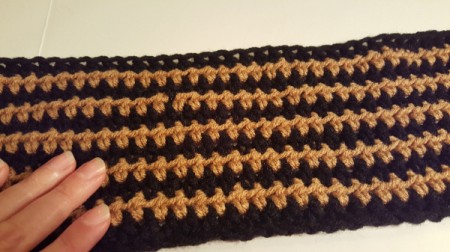 Striped Crochet Scarf