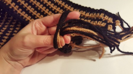 Striped Crochet Scarf