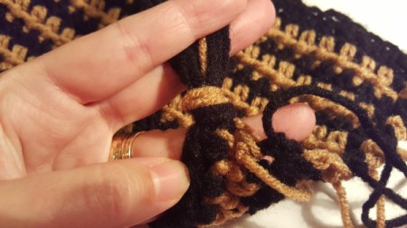 Striped Crochet Scarf