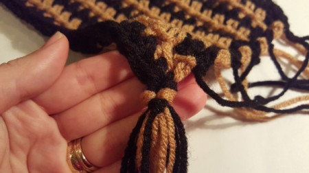 Striped Crochet Scarf