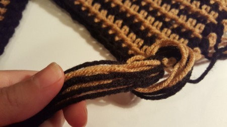 Striped Crochet Scarf